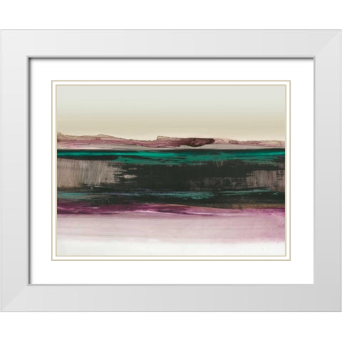 Bella  White Modern Wood Framed Art Print with Double Matting by PI Galerie