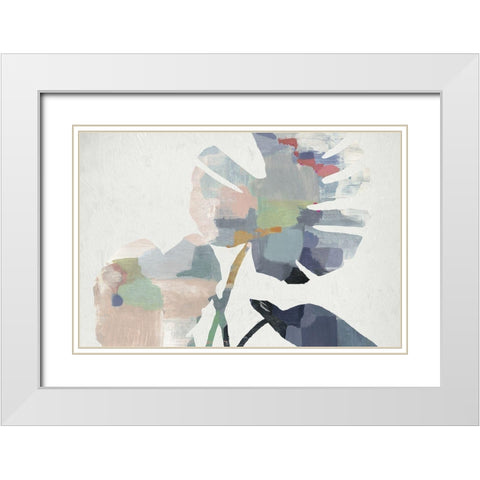 Tender  White Modern Wood Framed Art Print with Double Matting by PI Studio