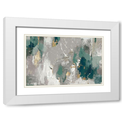 Fluttered White Modern Wood Framed Art Print with Double Matting by PI Studio