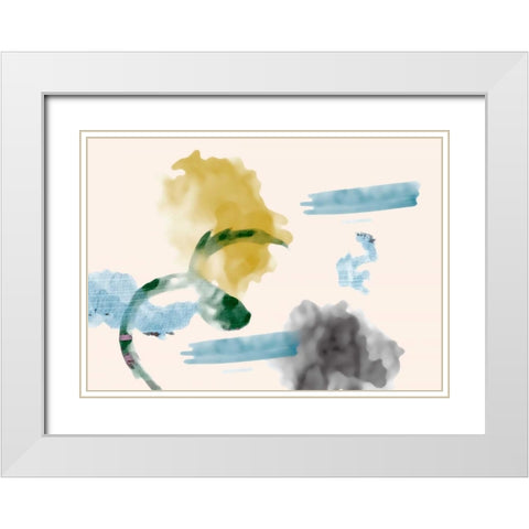 Your Smile I White Modern Wood Framed Art Print with Double Matting by PI Galerie