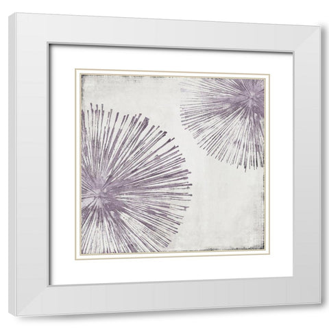 Gold Star I White Modern Wood Framed Art Print with Double Matting by PI Studio