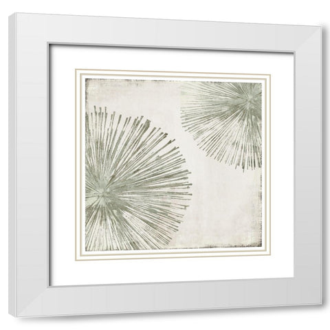 Gold Star I Custom Version White Modern Wood Framed Art Print with Double Matting by PI Studio