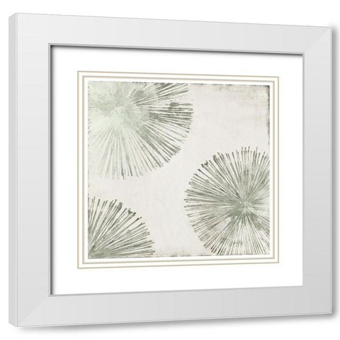 Gold Star I Custom Version White Modern Wood Framed Art Print with Double Matting by PI Studio