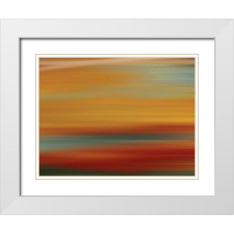 Fit I White Modern Wood Framed Art Print with Double Matting by PI Galerie