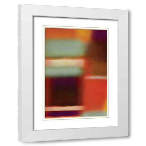 Remind Me II White Modern Wood Framed Art Print with Double Matting by PI Galerie