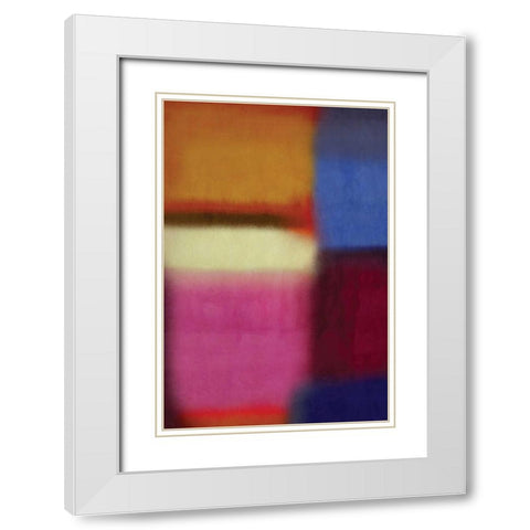 Remind Me IV White Modern Wood Framed Art Print with Double Matting by PI Galerie