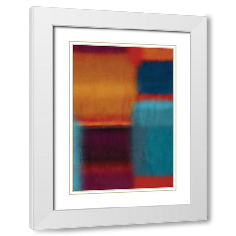 Remind Me V White Modern Wood Framed Art Print with Double Matting by PI Galerie