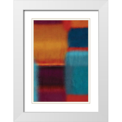 Remind Me V White Modern Wood Framed Art Print with Double Matting by PI Galerie