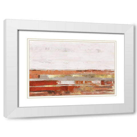 Way to Go Cinnamon Version White Modern Wood Framed Art Print with Double Matting by PI Studio