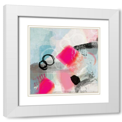 Rush  White Modern Wood Framed Art Print with Double Matting by PI Studio