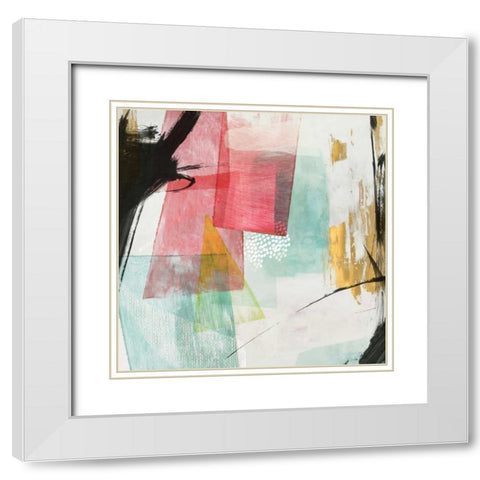 Transparent I White Modern Wood Framed Art Print with Double Matting by PI Studio