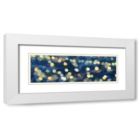 City Lights III White Modern Wood Framed Art Print with Double Matting by PI Studio