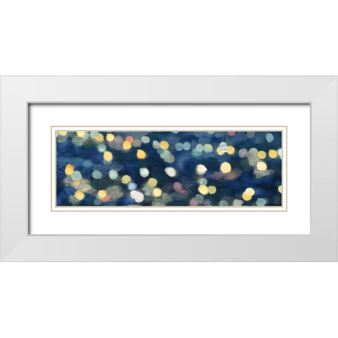 City Lights III White Modern Wood Framed Art Print with Double Matting by PI Studio