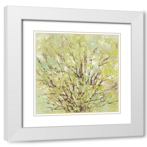 Majestic I White Modern Wood Framed Art Print with Double Matting by PI Studio