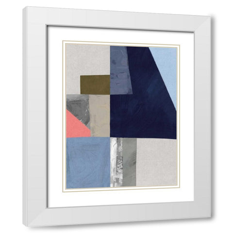 Alternative I White Modern Wood Framed Art Print with Double Matting by PI Studio