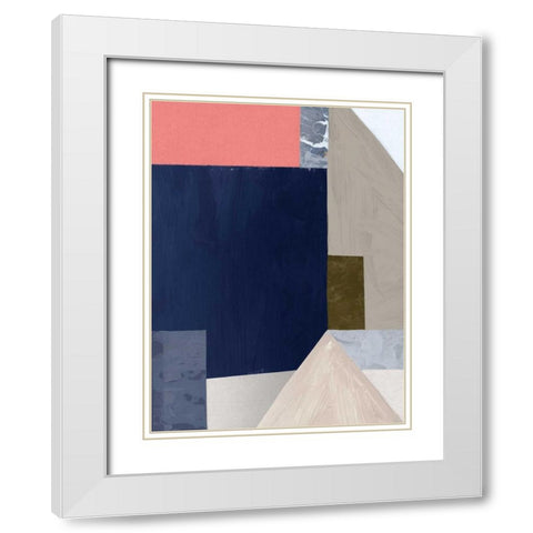 Alternative III White Modern Wood Framed Art Print with Double Matting by PI Studio