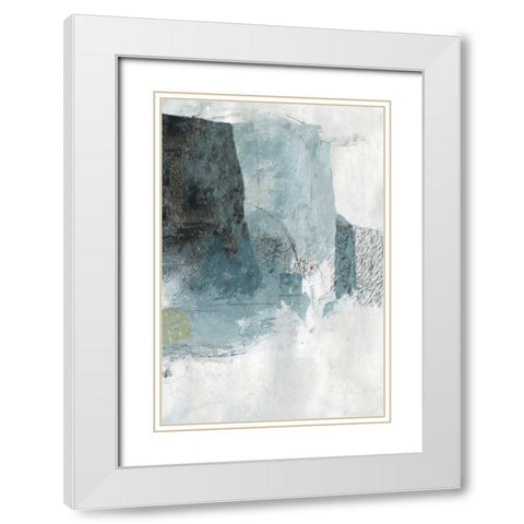 Balanced Neutral II White Modern Wood Framed Art Print with Double Matting by PI Studio