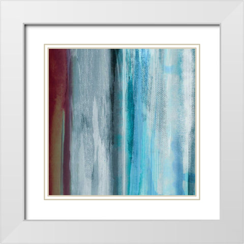 Unswerving I White Modern Wood Framed Art Print with Double Matting by PI Studio