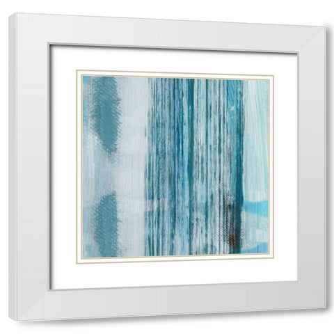 Unswerving II White Modern Wood Framed Art Print with Double Matting by PI Studio