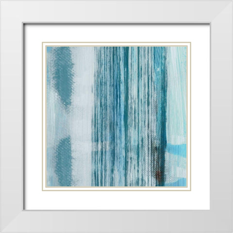 Unswerving II White Modern Wood Framed Art Print with Double Matting by PI Studio