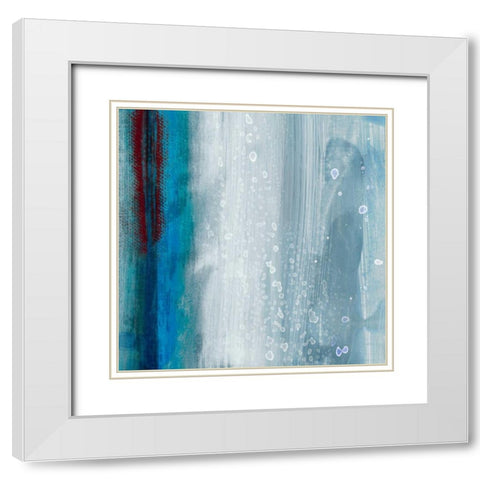 Unswerving III White Modern Wood Framed Art Print with Double Matting by PI Studio