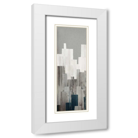 Ripped City I White Modern Wood Framed Art Print with Double Matting by PI Studio