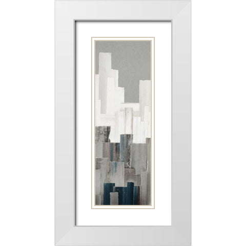 Ripped City II White Modern Wood Framed Art Print with Double Matting by PI Studio