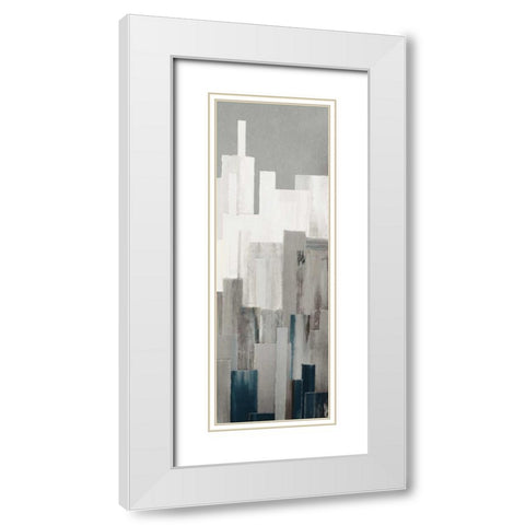 Ripped City III White Modern Wood Framed Art Print with Double Matting by PI Studio