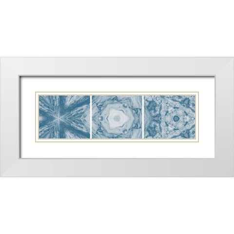 Perceptible White Modern Wood Framed Art Print with Double Matting by PI Studio