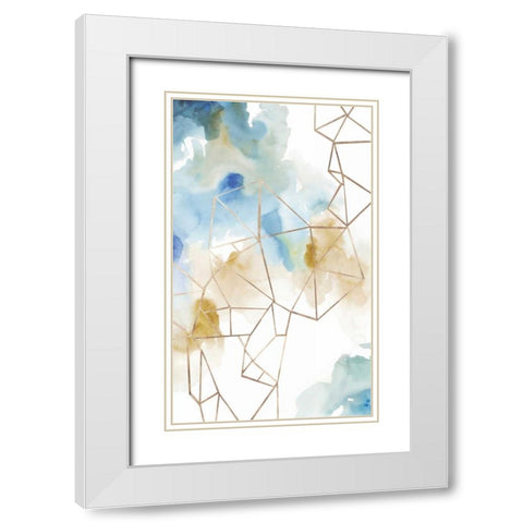 Under Construction II White Modern Wood Framed Art Print with Double Matting by PI Studio