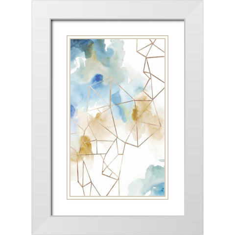 Under Construction II White Modern Wood Framed Art Print with Double Matting by PI Studio