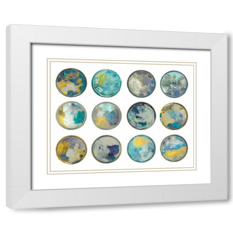 Lids White Modern Wood Framed Art Print with Double Matting by PI Studio