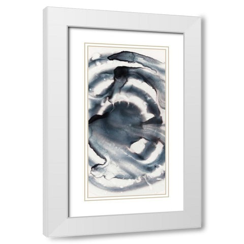 Intention II White Modern Wood Framed Art Print with Double Matting by PI Studio