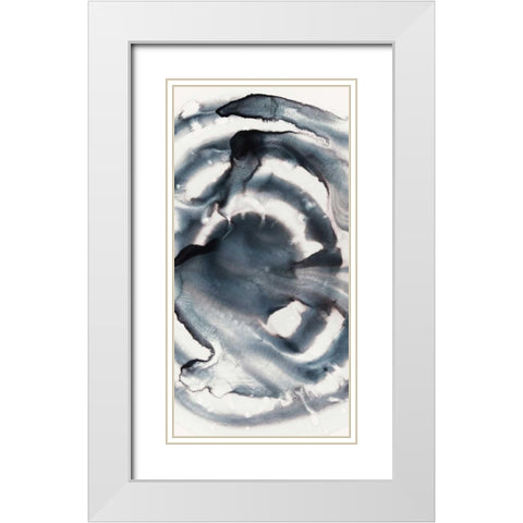 Intention II White Modern Wood Framed Art Print with Double Matting by PI Studio