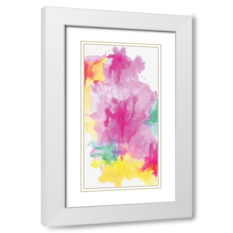 Liquified I White Modern Wood Framed Art Print with Double Matting by PI Studio