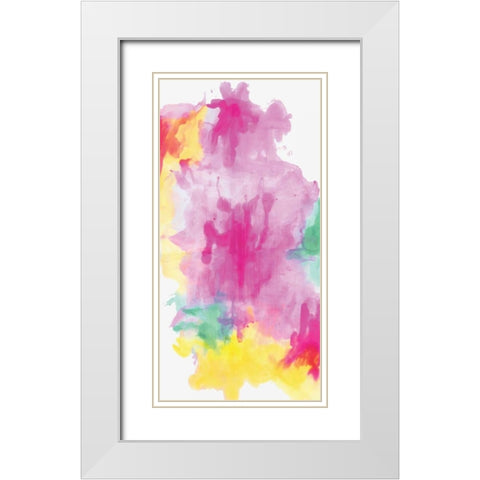 Liquified I White Modern Wood Framed Art Print with Double Matting by PI Studio