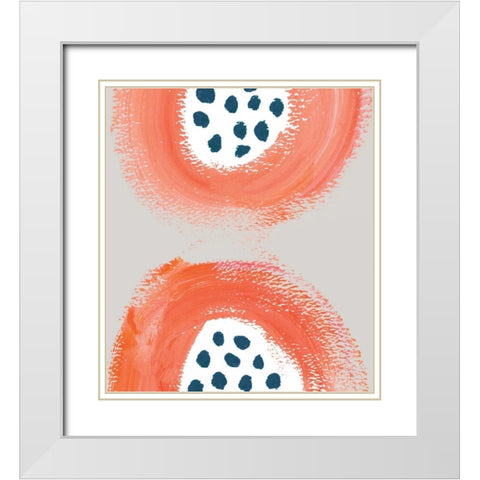 Different II White Modern Wood Framed Art Print with Double Matting by PI Studio