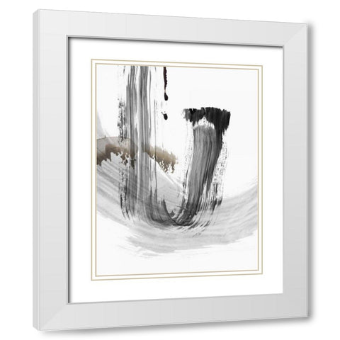 A Loner I White Modern Wood Framed Art Print with Double Matting by PI Studio