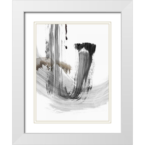 A Loner I White Modern Wood Framed Art Print with Double Matting by PI Studio