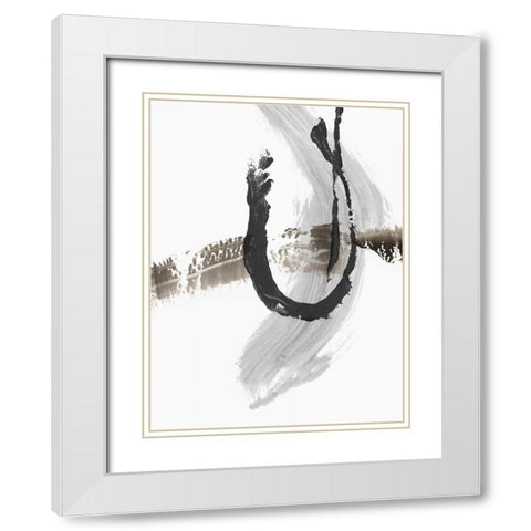 A Loner II White Modern Wood Framed Art Print with Double Matting by PI Studio