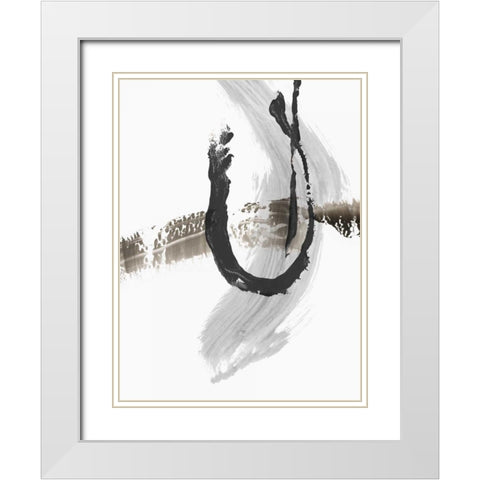 A Loner II White Modern Wood Framed Art Print with Double Matting by PI Studio