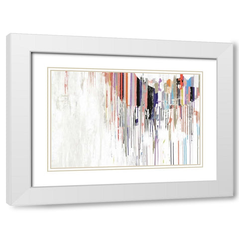 Spectrum White Modern Wood Framed Art Print with Double Matting by PI Studio