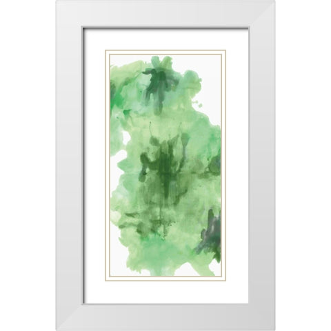 Neon Spill I White Modern Wood Framed Art Print with Double Matting by PI Studio