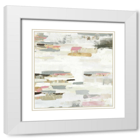 Visible Horizons II White Modern Wood Framed Art Print with Double Matting by PI Studio