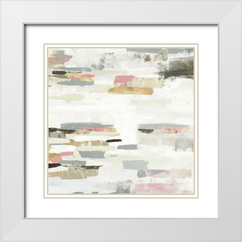 Visible Horizons II White Modern Wood Framed Art Print with Double Matting by PI Studio