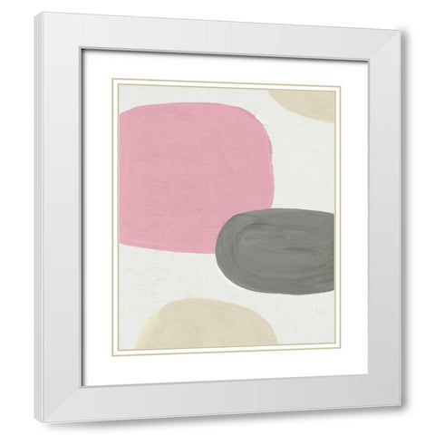Imperfect I White Modern Wood Framed Art Print with Double Matting by PI Studio