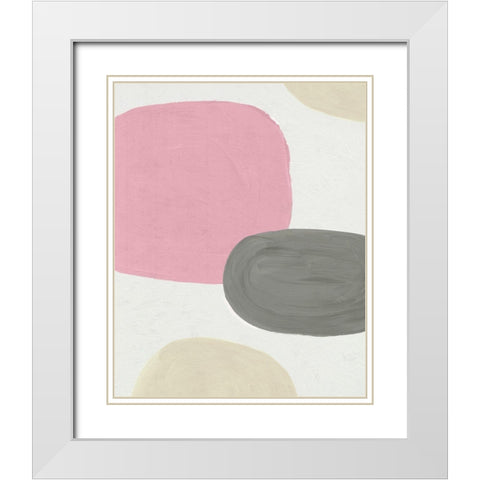 Imperfect I White Modern Wood Framed Art Print with Double Matting by PI Studio