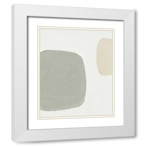 Imperfect II White Modern Wood Framed Art Print with Double Matting by PI Studio