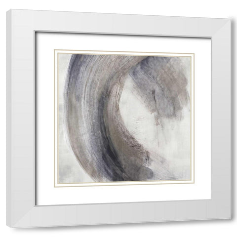 Once Long Ago White Modern Wood Framed Art Print with Double Matting by PI Studio