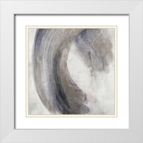 Once Long Ago White Modern Wood Framed Art Print with Double Matting by PI Studio